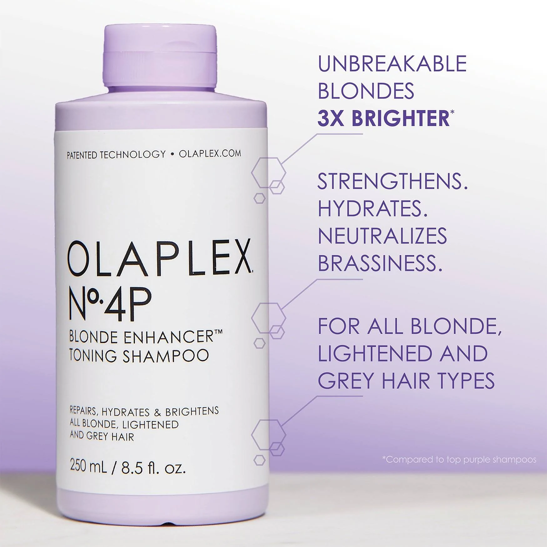 Olaplex No.4P Blonde Enhancer Toner Shampoo